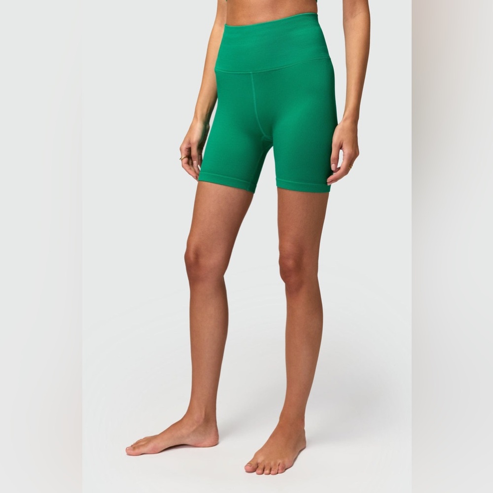 SPIRITUAL GANGSTER NWT LOVE SCULPT 5" BIKER SHORTS - JADE Size XS/S